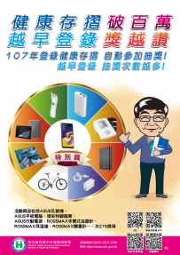 健康存摺破百萬，越早登錄獎越讚